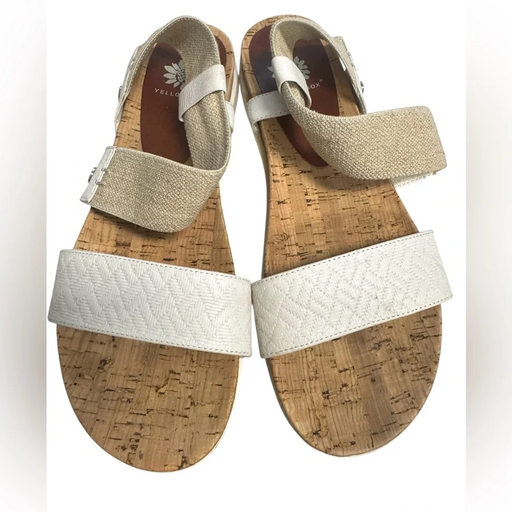 Yellow Box Meera Stylish Women's Sandals in Cream Size 8.5 - Picture 7 of 7